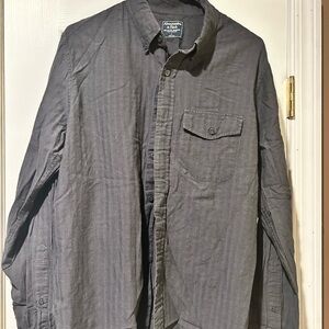 Abercrombie & Fitch Charcoal Button-Up Shirt
